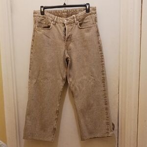 H&M Women's Tan Flare Jeans